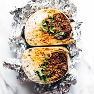 Korean Style Beef Burritos