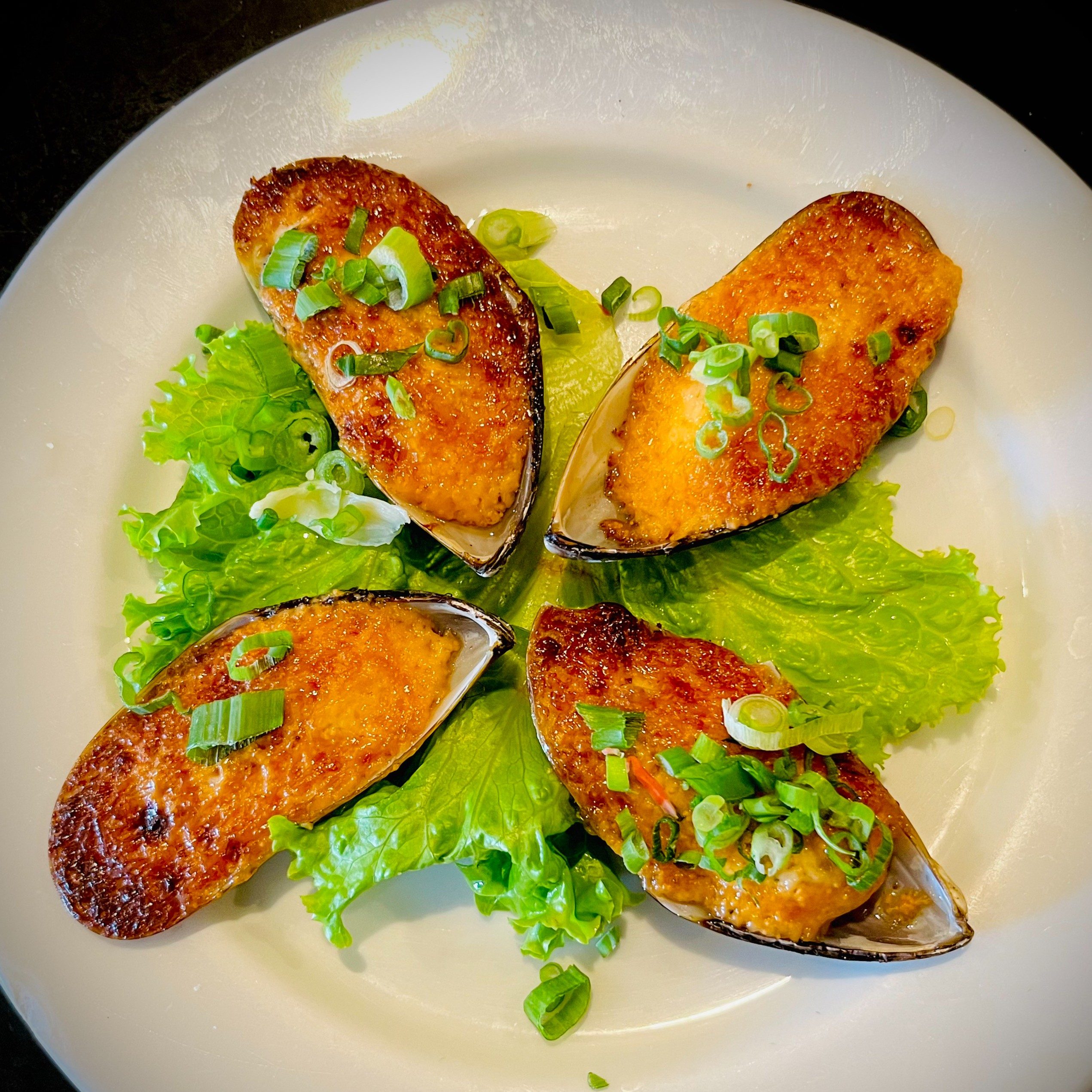26. Spicy Baked Green Mussels.