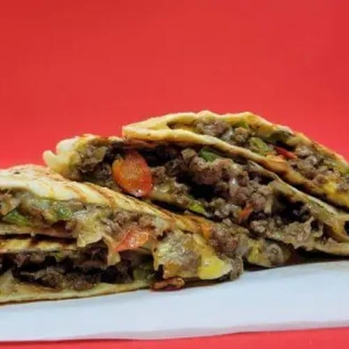 Chopped Beef Quesadilla.