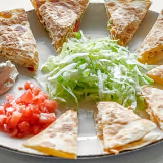 20. Shredded Chicken & Cheese Quesadillas