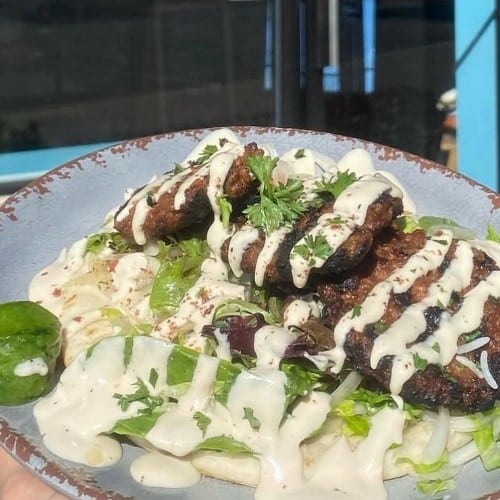 Vegan Kofte Pita.