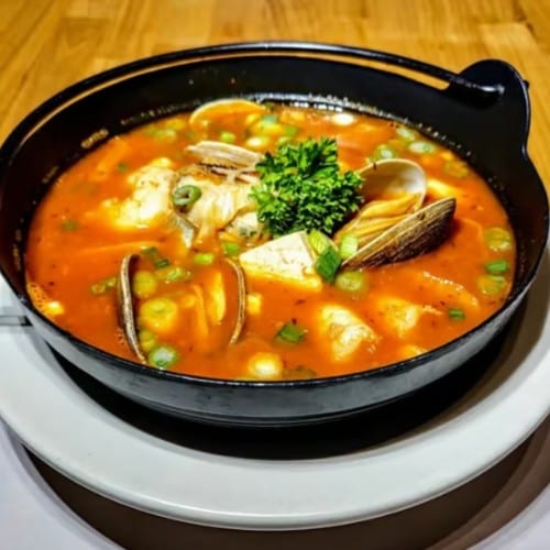 Hot & Sour Seafood Pot.