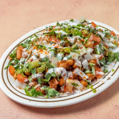 Vegan Samosa Chat.