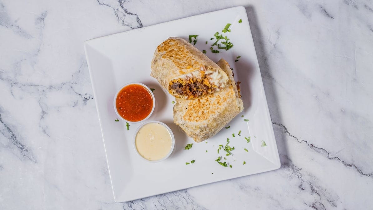Three Meat Burrito.