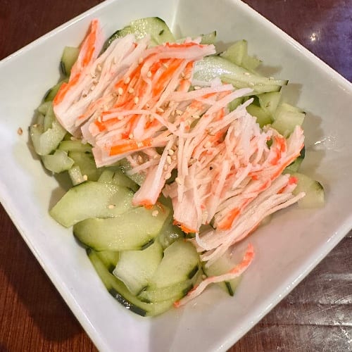 Sunomono Crab Salad.