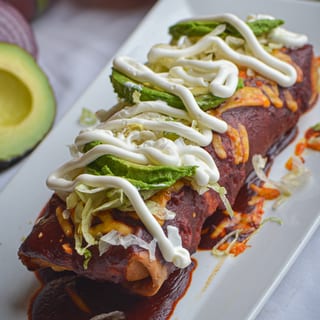 Ground Beef Chimichanga or Burro