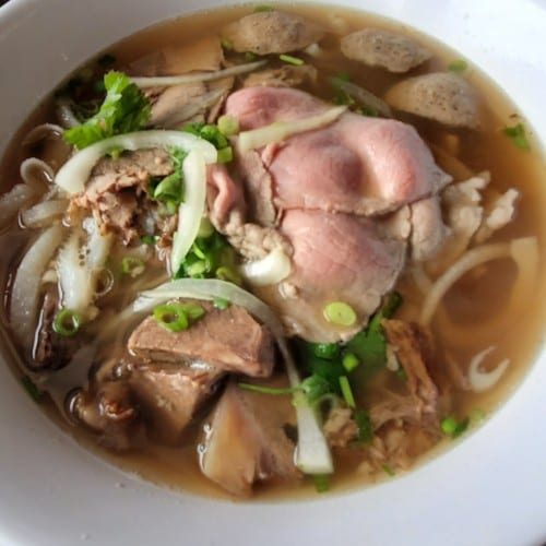 4. Pho Combo (Pho with Beef of Eye round, brisket, meat balls, beef tendon and beef tripe).