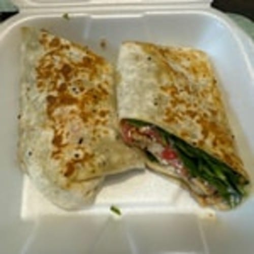 43. Flat Spinach Wrap.