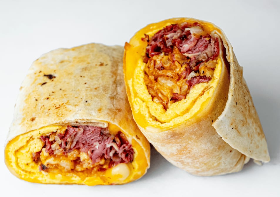 Egg & Pastrami Burrito.