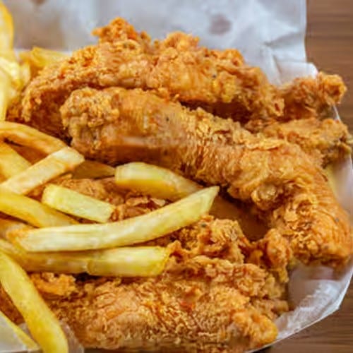 Chicken Strips Dinner.
