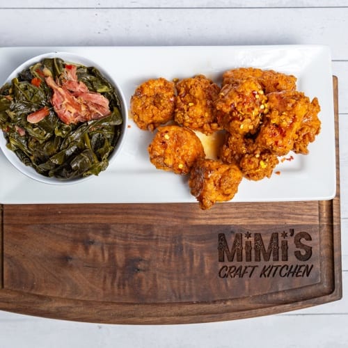 Salmon Bites w/ side.