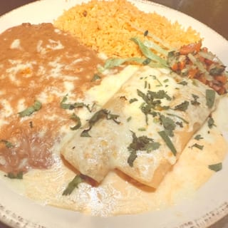 Two crab enchiladas 