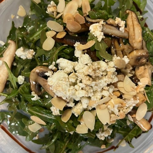 Ensalada De Arugula y Setas.