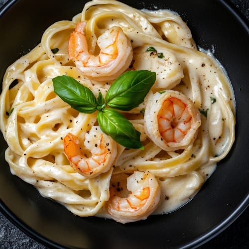 Shrimp Alfredo.