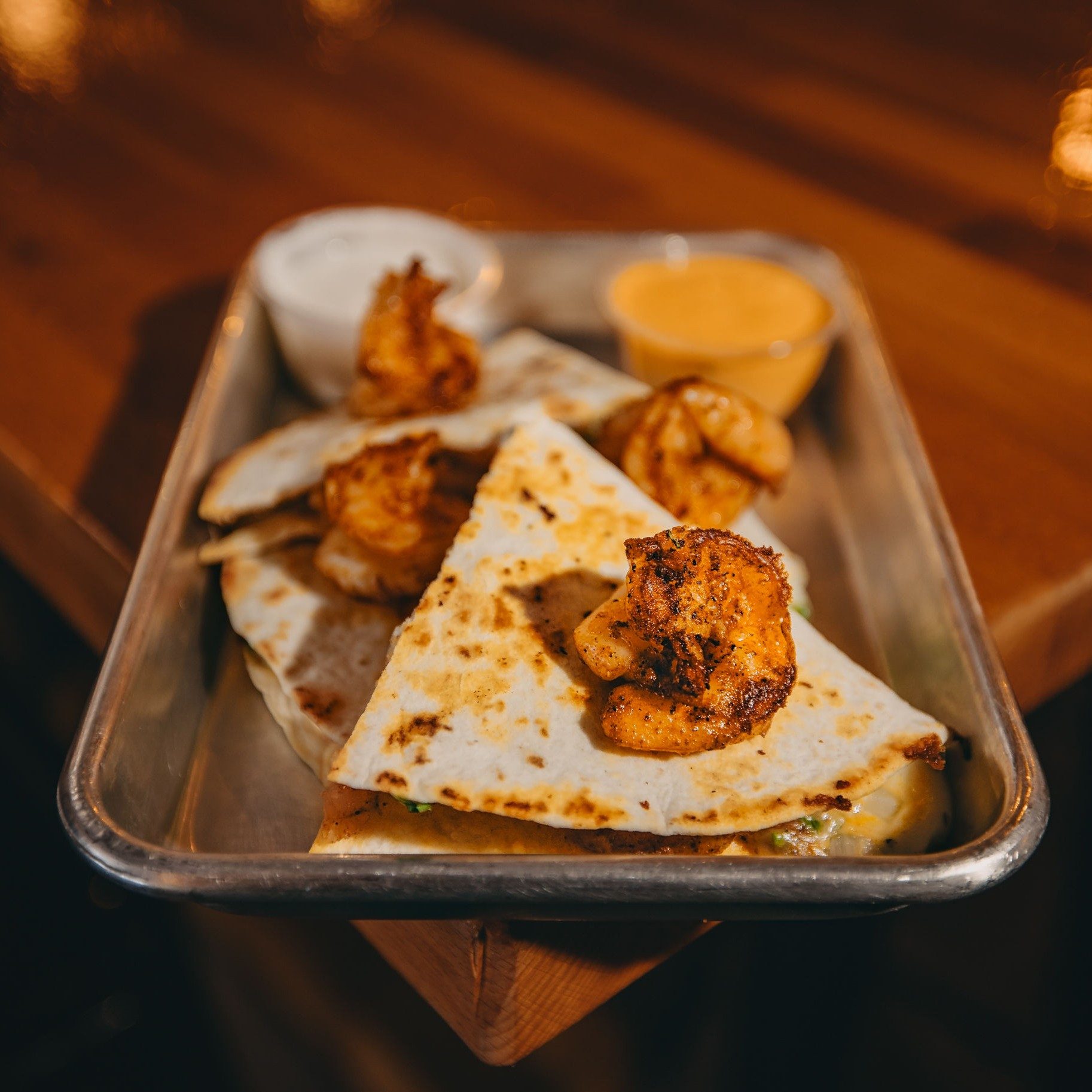 Shrimp Quesadilla.