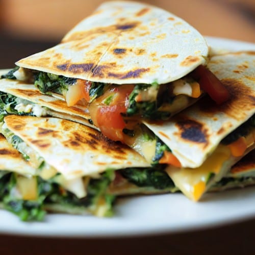 Vegetable Quesadilla.