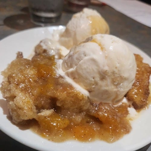 Peach Cobbler.