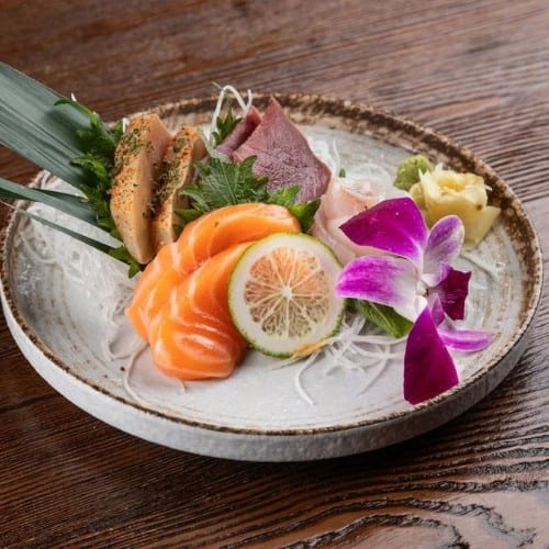 Salmon Sashimi.