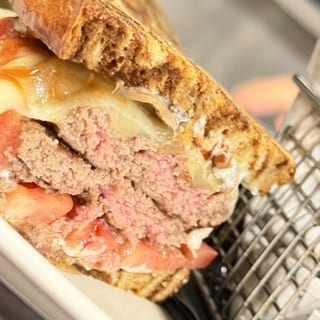 Double Truffle Smash Melt Burger