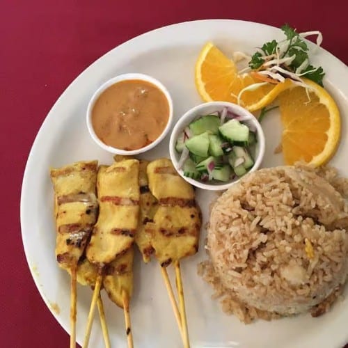 Chicken Satay Fried Rice.
