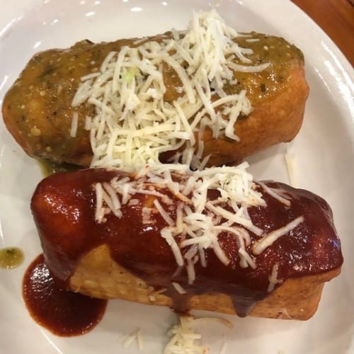 Carnitas / Pork Chimichangas.