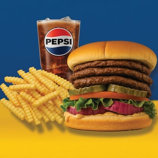 15. Junior Triple Burger Combo