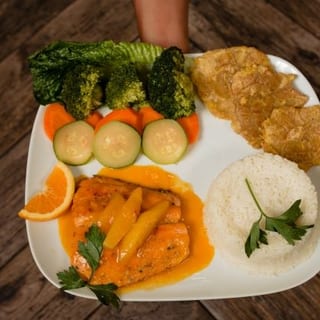 Salmon en Salsa De Mango