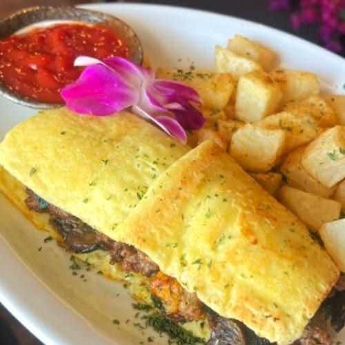 Vegan Oxtail Omelette.