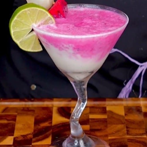 Dragonfruit Lychee Slush.