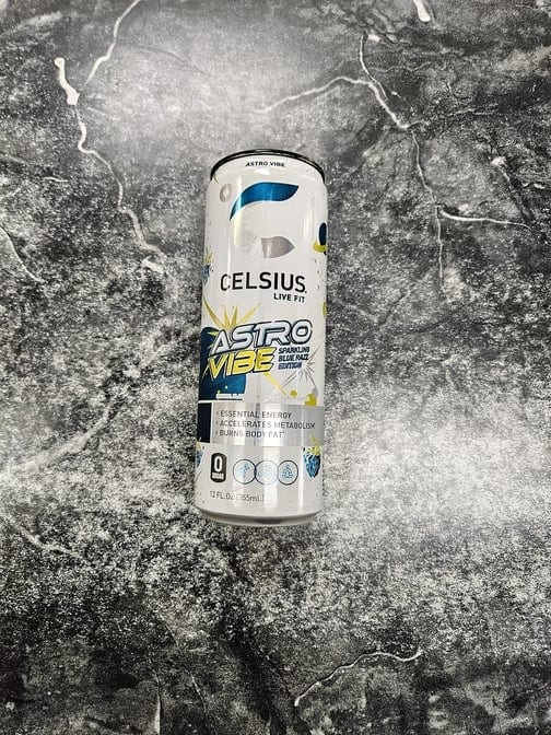 Celsius Astro Vibe Sparkling Blue Razz 12 Oz.