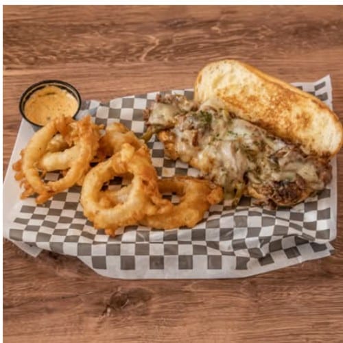 Philly Cheese Steak Sandwich.