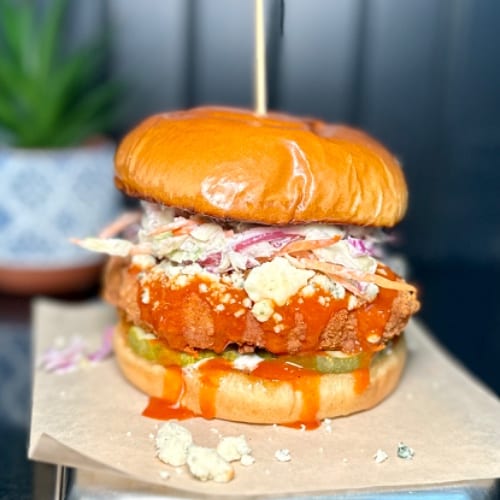 Truffalo Chick’n Sandwich.
