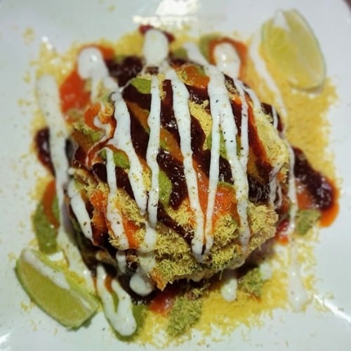 Dahi Aloo Papdi Chaat.