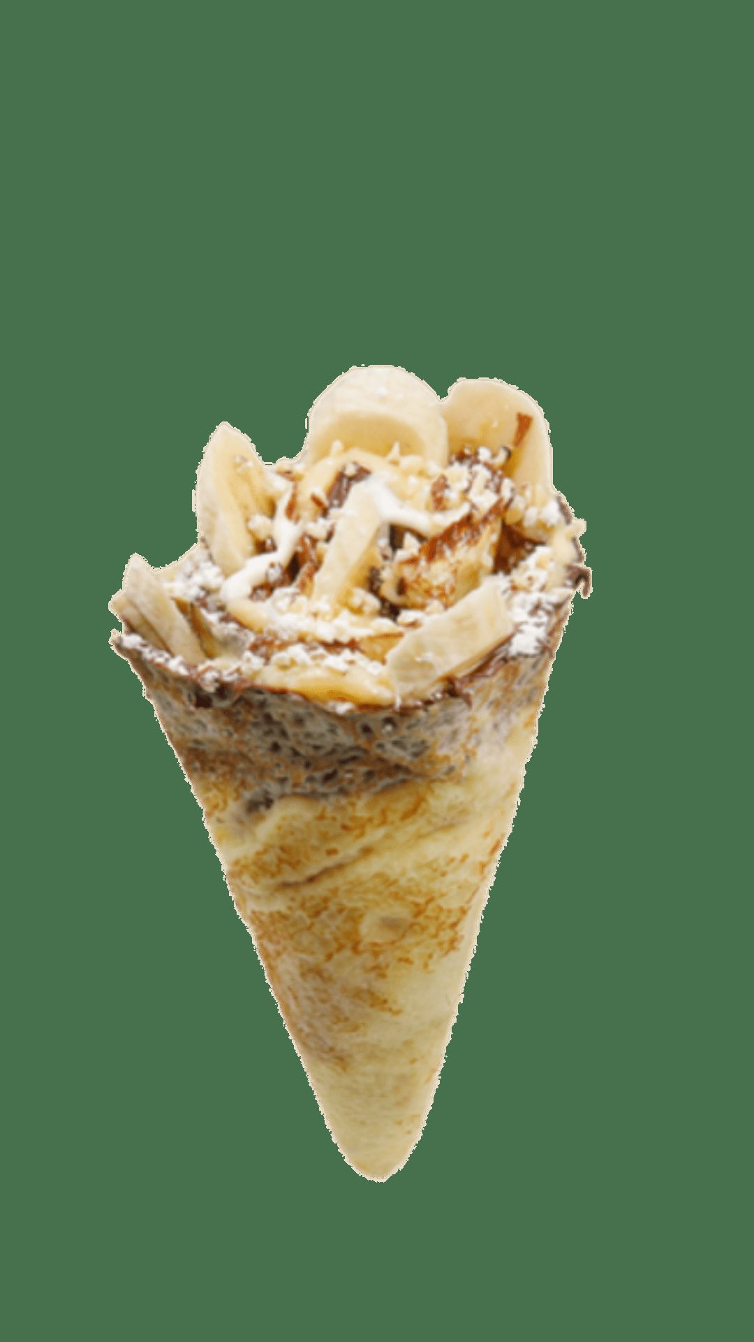 Almond Banana Nutella Crêpe.