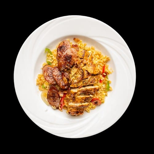 Chicken & Sausage Fried Rice.