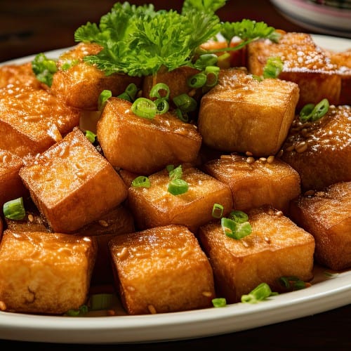 Sesame Tofu.
