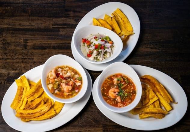 Ceviches.