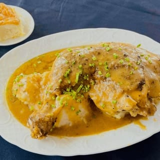 Smothered Baked Chicken with Rice