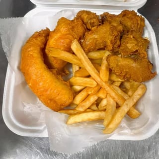 2 Pieces Fish, 2 Wings & 2 Shrimp