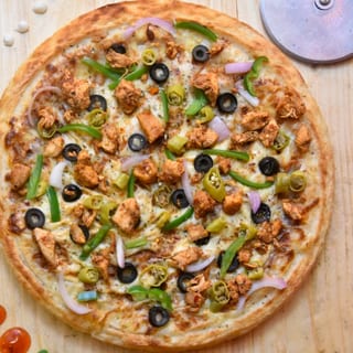 10. Grilled Hot Italian Peppers & Chicken (White) Pizza