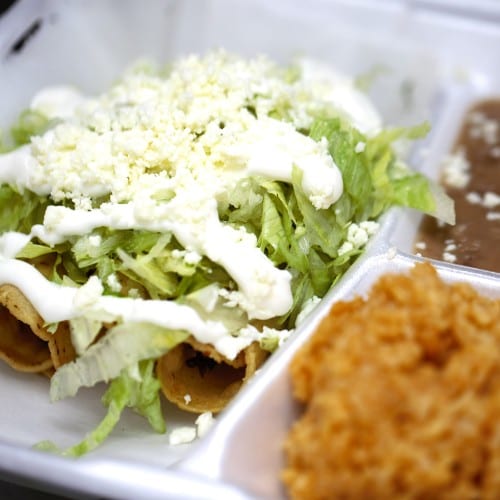 Beef Flautas.