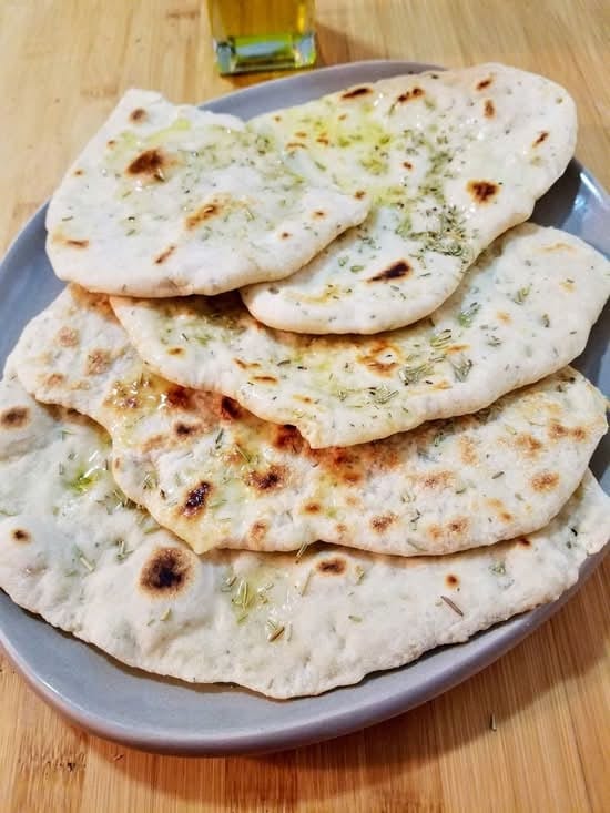 Rosemary Garlic Naan.