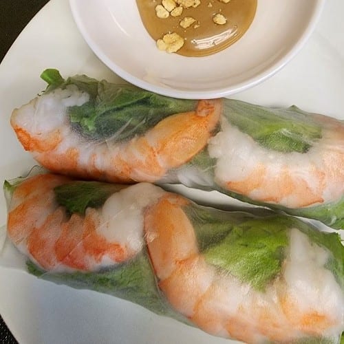 Gỏi Cuốn Tôm - Shrimp Spring Rolls.