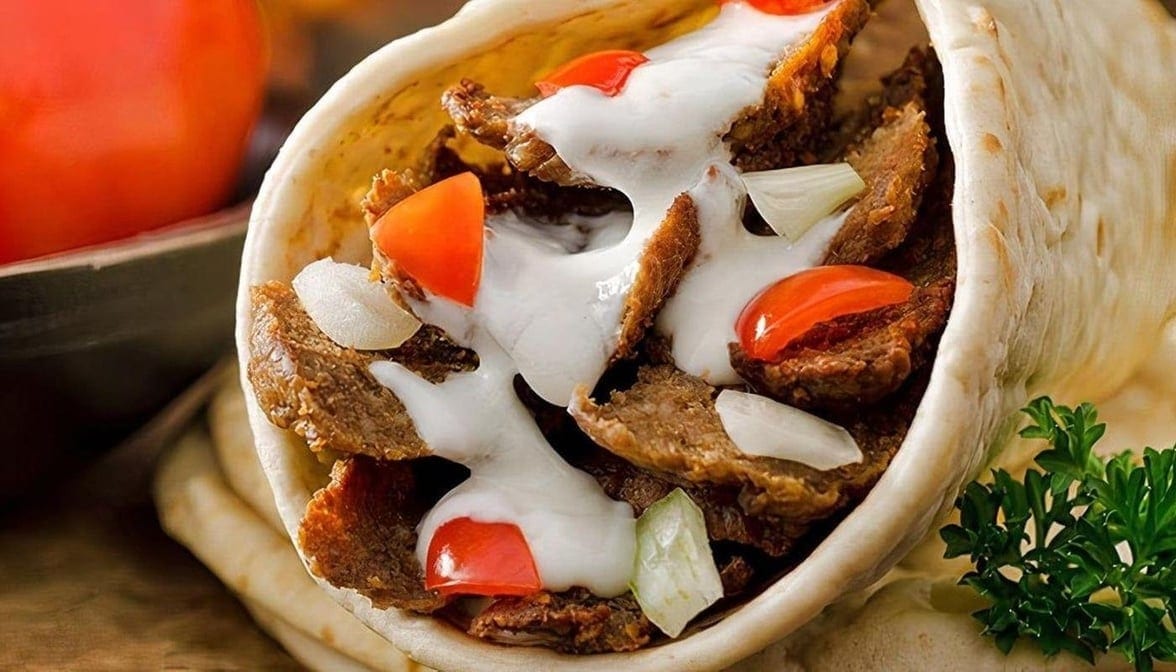 Greek Gyro Sandwich.