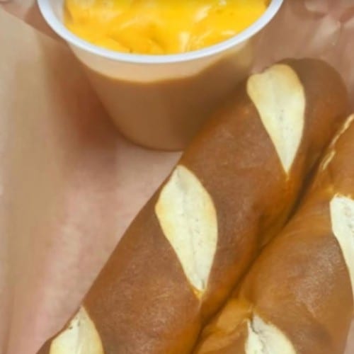 Warm Pretzel Sticks.