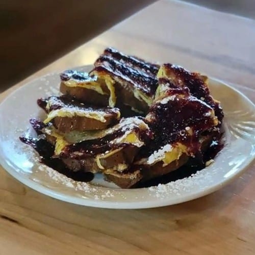 Huckleberry-Zucchini Bread French Toast.