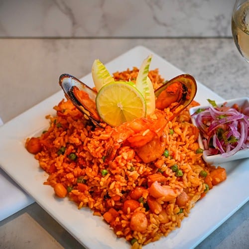Arroz Con Mariscos.