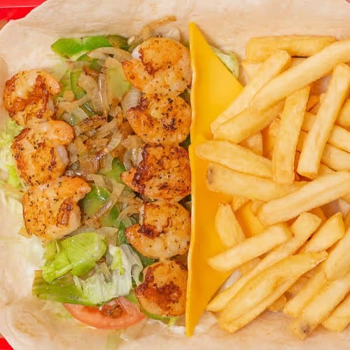 Grilled Shrimp Wrap.