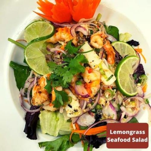 Lemongrass Seafood Salad.