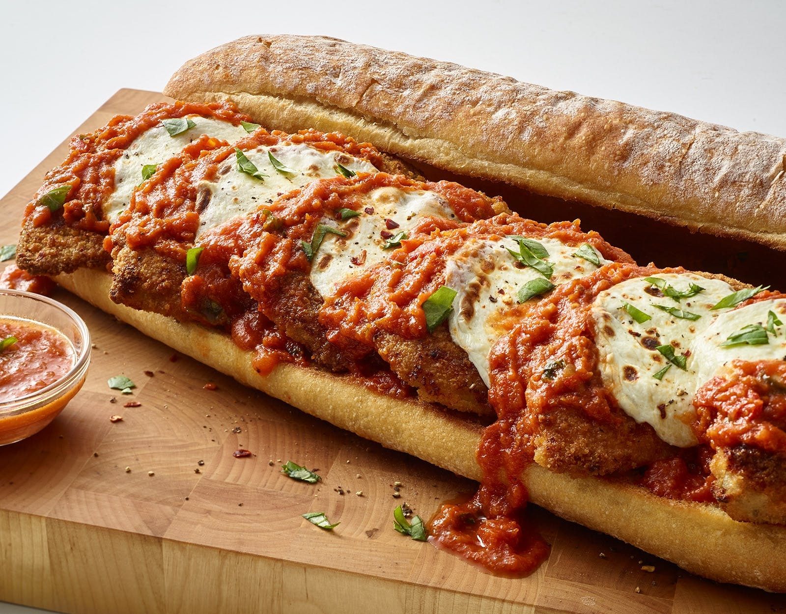Chicken Cutlet Parmigiana Sub.